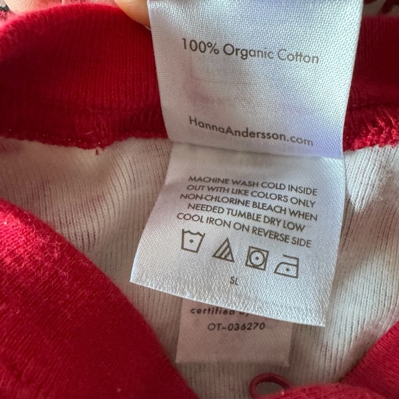 Hanna Andersson 80 Christmas Pajama Baby Boy Girl 18-24M 100% Organic Cotton - Picture 4 of 4